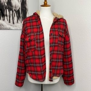 Fur Lined Red Flannel